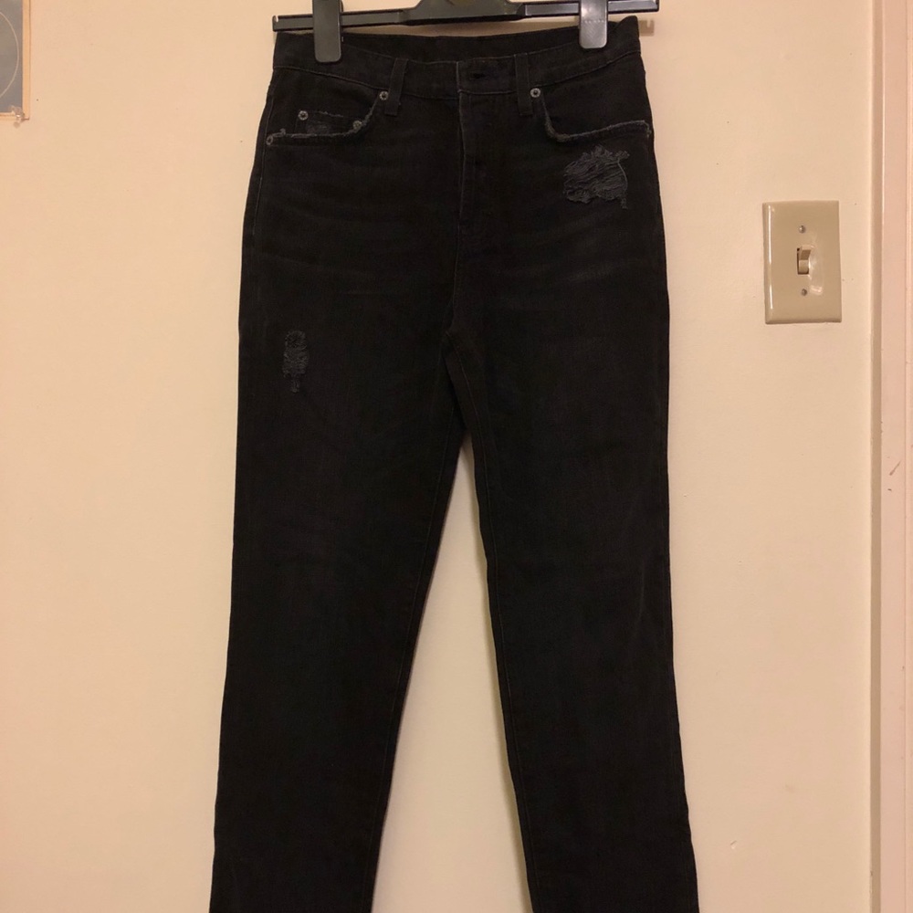 Carmar straight leg jeans in black